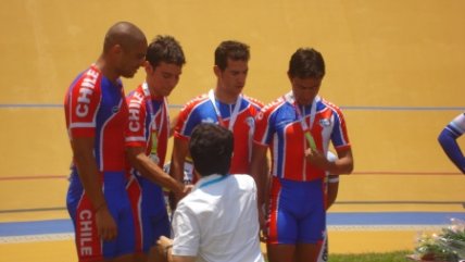 Marco Arriagada se refirió a la obtención de la medalla de plata en la cuarteta de ciclismo