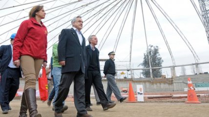Odesur: Presidente Piñera visitó las obras en el Parque Peñalolén
