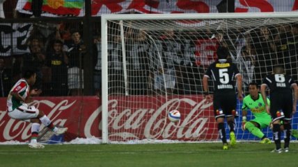 Sergio López anotó el descuento para Palestino ante Colo Colo