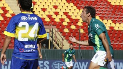 Matías Mier anotó el 1-1 de Santiago Wanderers ante Everton