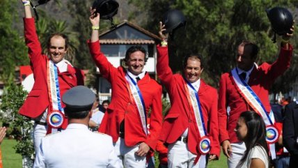 El triunfo chileno en equitación por equipos en Santiago 2014