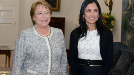   Presidenta Michelle Bachelet recibió a la Primera Dama del Perú 