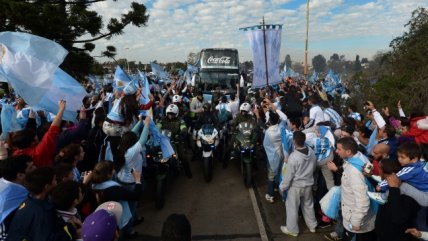 La selección argentina fue recibida en Buenos Aires por la presidenta Cristina Fernández