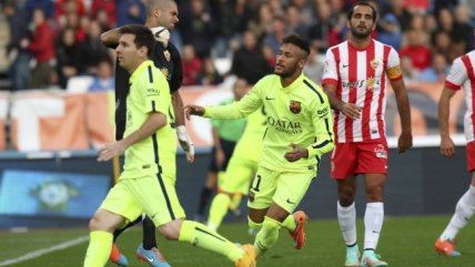 El sufrido triunfo de FC Barcelona sobre Almería