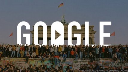 Google también conmemora la caída del Muro de Berlín