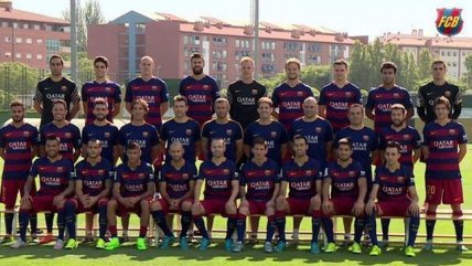 La imagen oficial del plantel de FC Barcelona 2015-2016