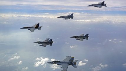   Cazas chilenos y estadounidenses realizaron ejercicios en el litoral nacional 