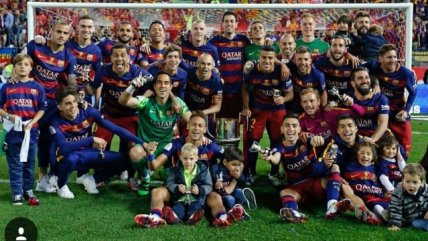 Así celebró Claudio Bravo la Copa del Rey obtenida por Barcelona