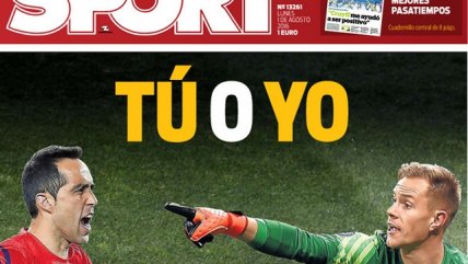 El diario Sport anuncia la batalla por la portería de FC Barcelona