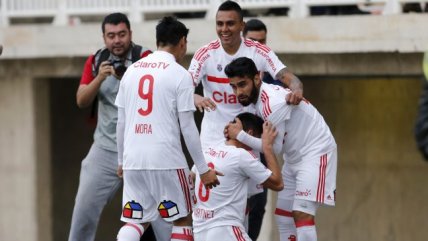 Felipe Mora marcó el 3-0 de Universidad de Chile en su duelo con San Luis