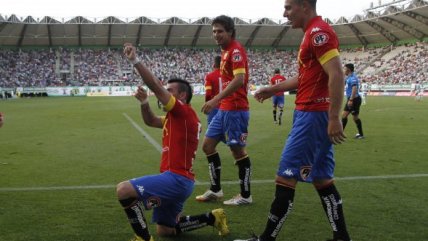 La victoria de Unión Española ante Deportes Temuco en el "Germán Becker"