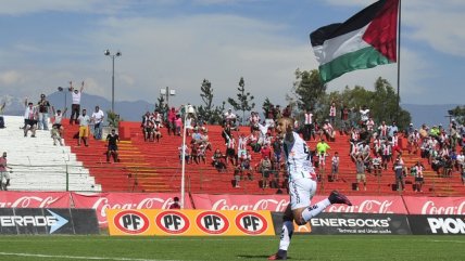 Leandro Benegas anotó el 1-0 de Palestino sobre Deportes Temuco