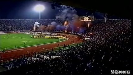 Revive el triunfo de la U sobre Corinthians en la Libertadores 1996 con gol de Rodrigo Goldberg