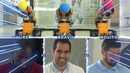 Claudio Bravo derrotó a Yaya Touré y Nolito en particular carrera de robots
