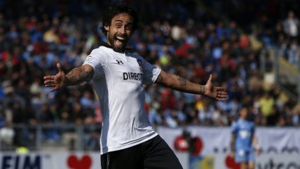 La alocada celebración de Valdivia tras su primer gol en su regreso a Colo Colo