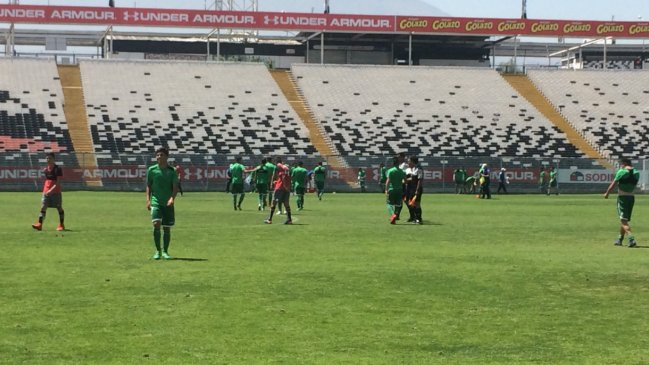 Colo Colo y Audax Italiano igualaron en amistoso a puertas cerradas en el Estadio Monumental