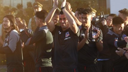 Jugadores de Colo Colo saludaron a los hinchas y agradecieron el masivo "arengazo" en Concepción