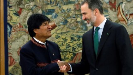   Evo Morales se reunió con Mariano Rajoy y el rey Felipe de España 
