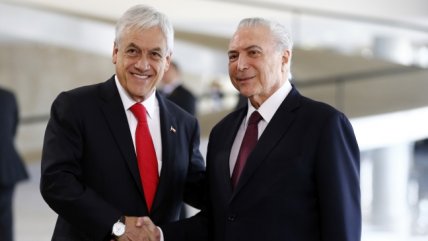   Continúa la gira: El encuentro de los presidentes Piñera y Temer en Brasilia 