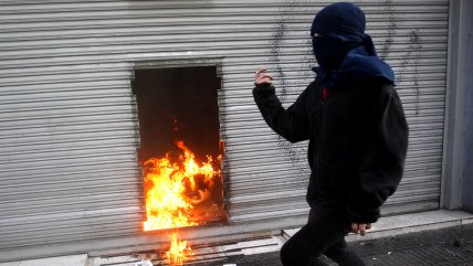   Día del Trabajador: Con incidentes terminó marcha de disidentes en Santiago 