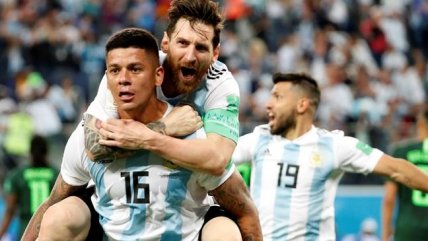   El gol de Marcos Rojo que clasificó a Argentina a octavos de final de Rusia 2018 