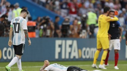 Los festejos de Francia y la decepción de Argentina tras el agitado duelo en Kazán