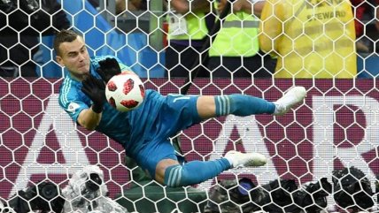 Igor Akinfeev fue el héroe de Rusia al tapar dos penales a España que significaron su clasificación a cuartos