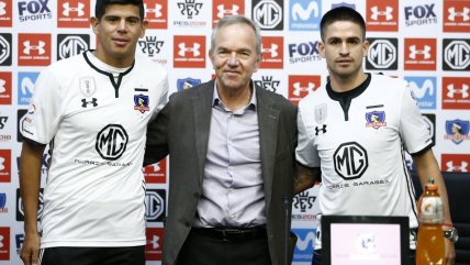 La presentación de Esteban Pavez y Damián Pérez en Colo Colo