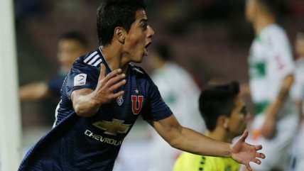 Felipe Saavedra debutó en las redes de la Primera División en el choque de la U con Temuco
