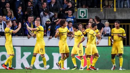 Borussia Dortmund consiguió un trabajado triunfo en Bélgica sobre Club Brujas en la Champions