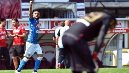 Napoli superó a Torino con dos goles de Lorenzo Insigne por la Serie A del Calcio