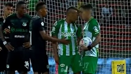 Jugadores de Atlético Nacional llegaron a los golpes a causa de un penal