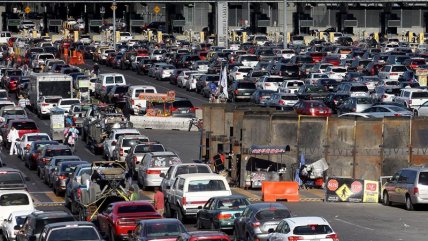   Caravana migrante llegó al paso fronterizo de Tijuana 