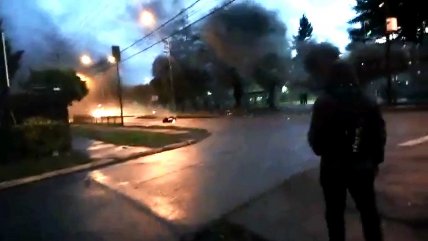  Encapuchados protestan contra todo en la UFRO  