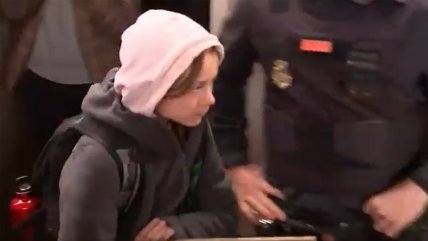  La caótica llegada de Greta Thunberg a Madrid  