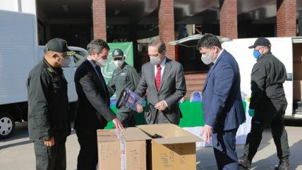   Entregan 17.500 escudos faciales a funcionarios de Gendarmería 