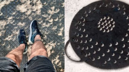  El impresionante efecto en las sombras que dejó el eclipse  