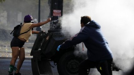  Cuatro detenidos por desórdenes en protesta paralela a la Cuenta Pública  