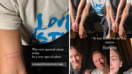   Líder de Coldplay se tatuó icónica frase de Gustavo Cerati 