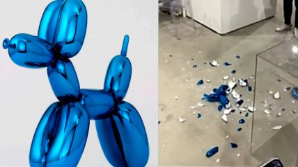 Visitante rompió un Balloon Dog de Jeff Koons en una galería de arte en Miami  