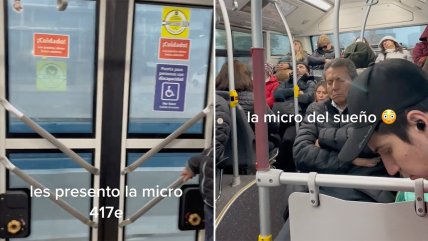  Se encuentra con todos los pasajeros de una micro durmiendo  