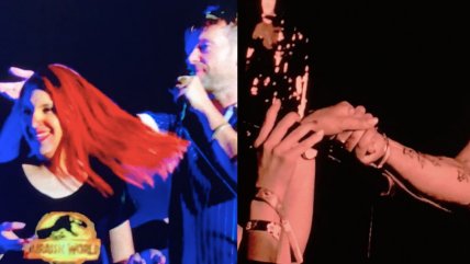  A dueto: Damon Albarn de Blur y fan chilena protagonizaron romántico momento  