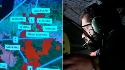   Presidente Boric encabezó patrullaje aéreo por zona arrasada por la catástrofe de Valparaíso 
