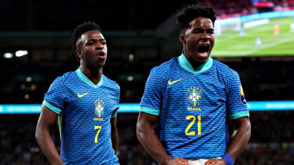   Endrick marcó su primer gol con la selección para darle el triunfo a Brasil sobre Inglaterra 