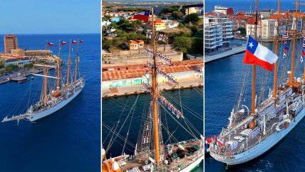   Hermosas imágenes de la Esmeralda durante su travesía por Curazao 