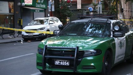   Carabineros realizó diligencias tras homicidio en plena Providencia 