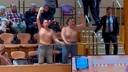   Activistas semidesnudas interrumpen la sesión del Senado español 