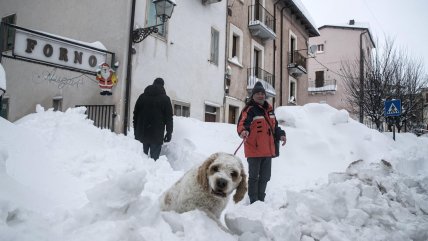   Ciudad italiana amaneció cubierta de nieve en Navidad 