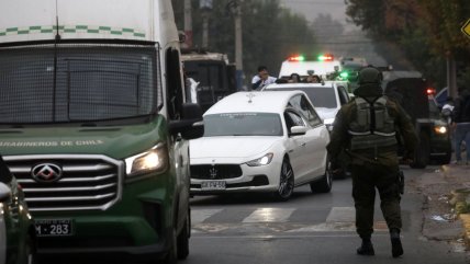  Gran contingente policial en cortejo fúnebre de conocido narco de Quilicura  