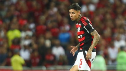   Erick Pulgar salió lesionado en ajustado triunfo de Flamengo 